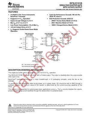 SN74LVC1G126YEAR datasheet  